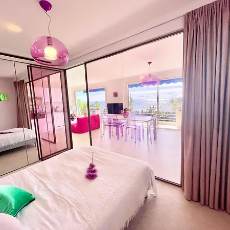 Royal Pink - Design - Vue De Reve - Parking Gratuit Apartment Cannes