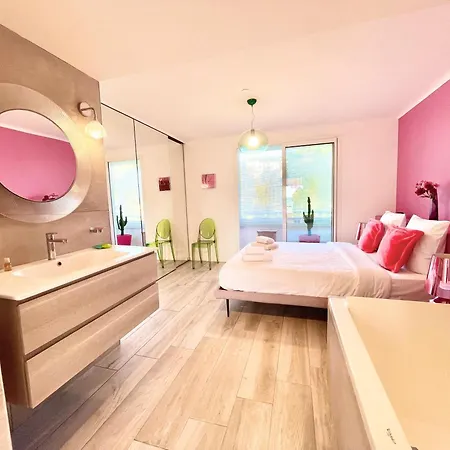 Apartment Royal Pink - Design - Vue De Reve - Parking Gratuit Cannes